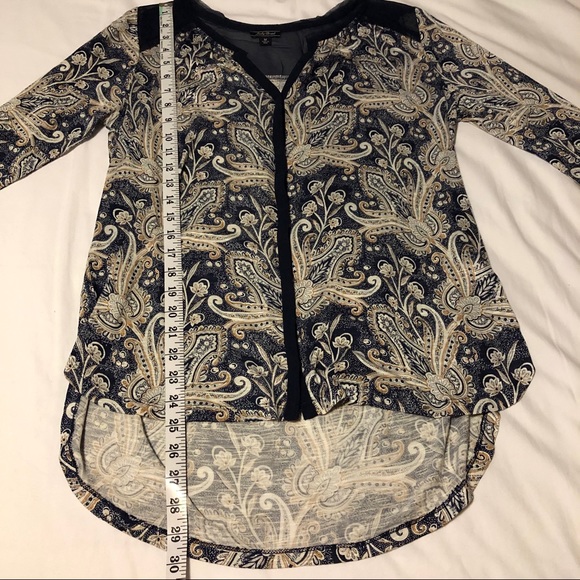 Lucky Brand Paisley Blouse - Picture 6 of 8